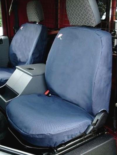 housses de sièges avant imperméables bleu (3 sièges) Defender avant 2007