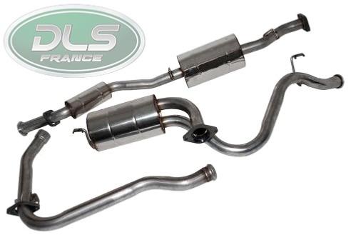 echappement inox pour Defender 90 200TDI (Double "S")