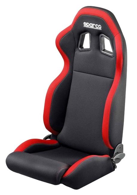 siège baquet SPARCO R100 noir liseret rouge