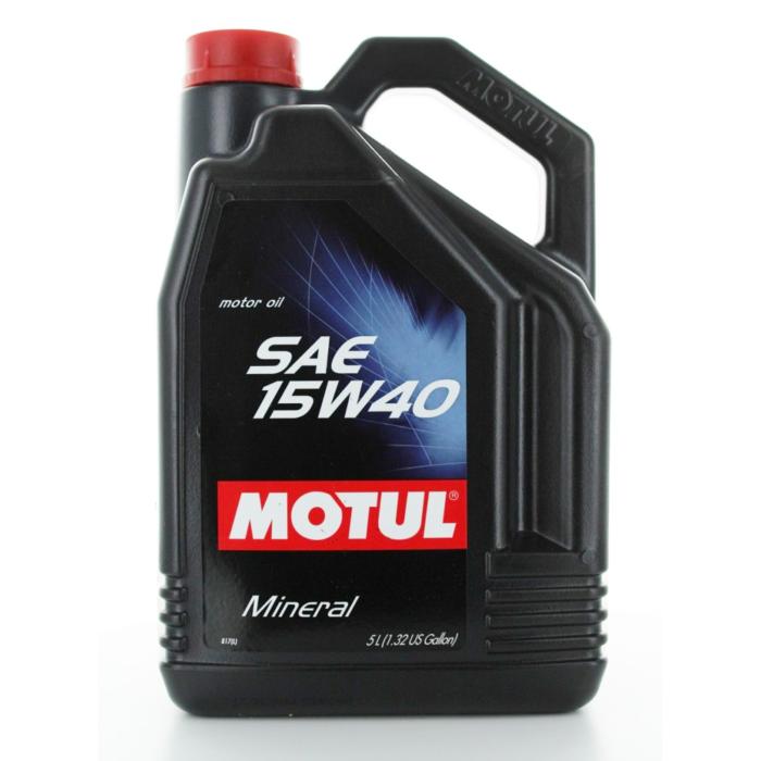 huile moteur minéral MOTUL SAE 15w40 bidon de 5L