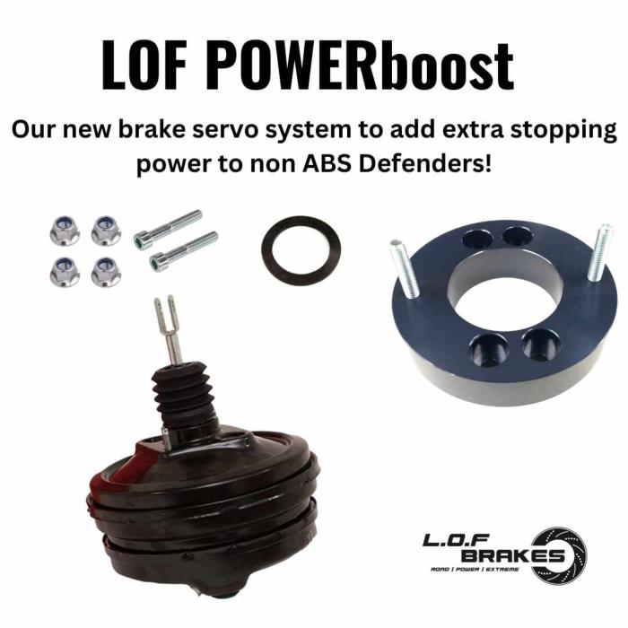 Kit servo LOF POWERboost pour Defender sans ABS avec MasterVac