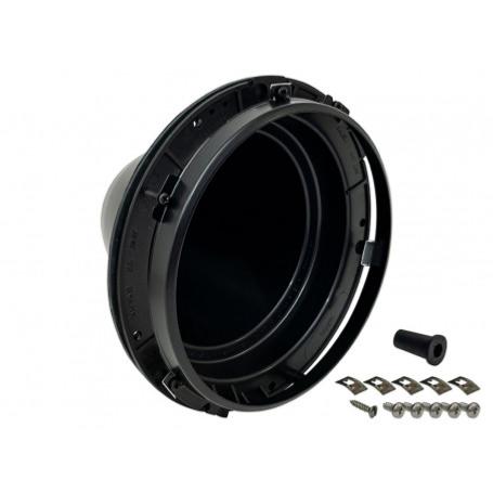cuvelage de phare en plastique entourage noir