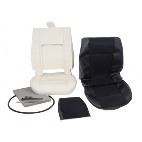 kit de réfection de siège avant gauche ou droit vinyl/tissus "Black Mesh"Defender avant 2007
