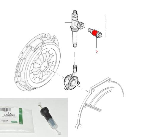 butée hydraulique TD4 soupape / adaptateur de purgeur