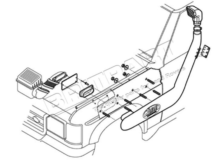 Snorkel SAFARI discovery 2 TD5 et v8 4.0l