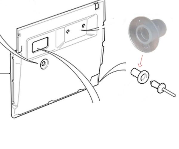 agrafe / insert plastique d'agrafe d'angle de panneau de porte