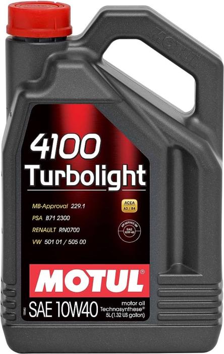 Huile moteur MOTUL turbolight 10w40 bidon de 5L