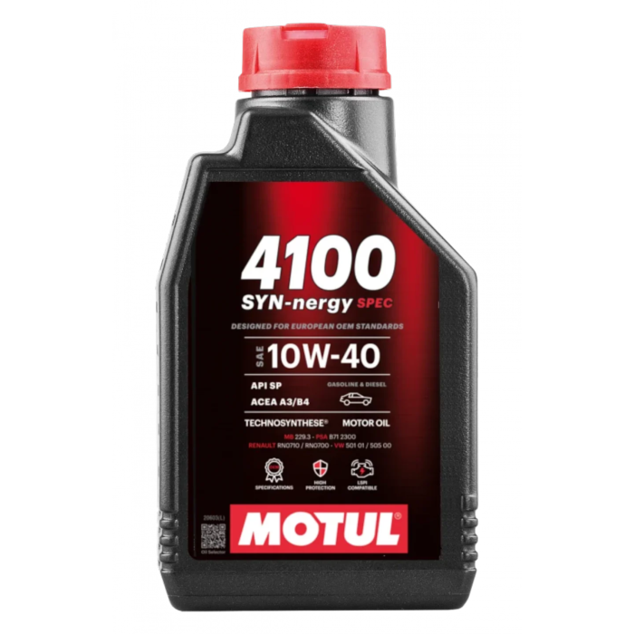 Huile moteur MOTUL SYN-nergy 10w40 bidon de 1L