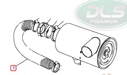 durite souple liaison boite à air defender v8 3.5l carbu