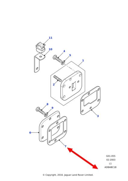 Joint de plaque latéral 2.5l, 2.5TD et 200TDI